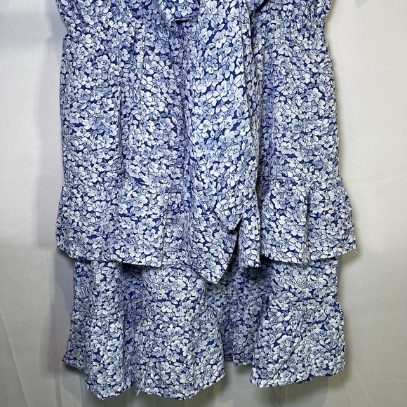 Petal And Pup Arielle's Blue Cutout‎ Mini Dress Women's Size 6 Floral Beautiful - Picture 5 of 8